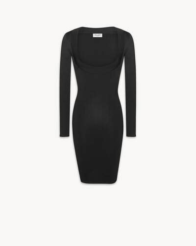 decollete ysl punta argento|Décolleté Dress in Knit .